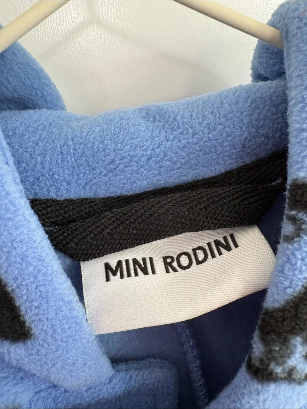 Mini Rodini Penguin Recycled Polyester Fleece Suit